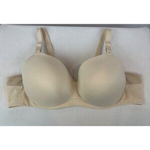 Cacique Beige Underwire Full Coverage Smooth Balconette Lined Bra 44C